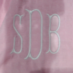 BLOOPER CLOTHING: Monogrammed Scalloped Robe