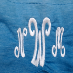 BLOOPER SWIM: Monogrammed Dip Dye Cover Up