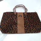 BLOOPER BAG: Monogrammed Leopard Weekender