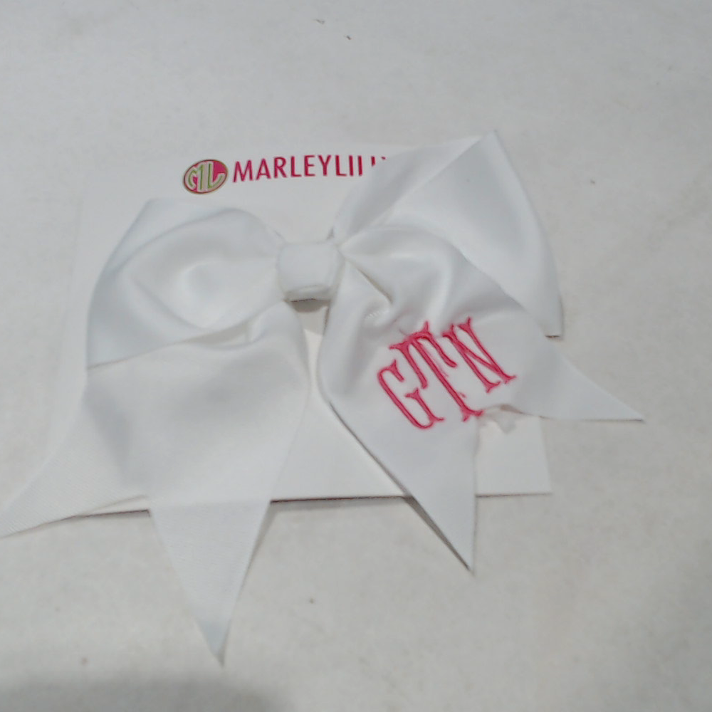 BLOOPER KIDS: Monogrammed Girls Hair Bow