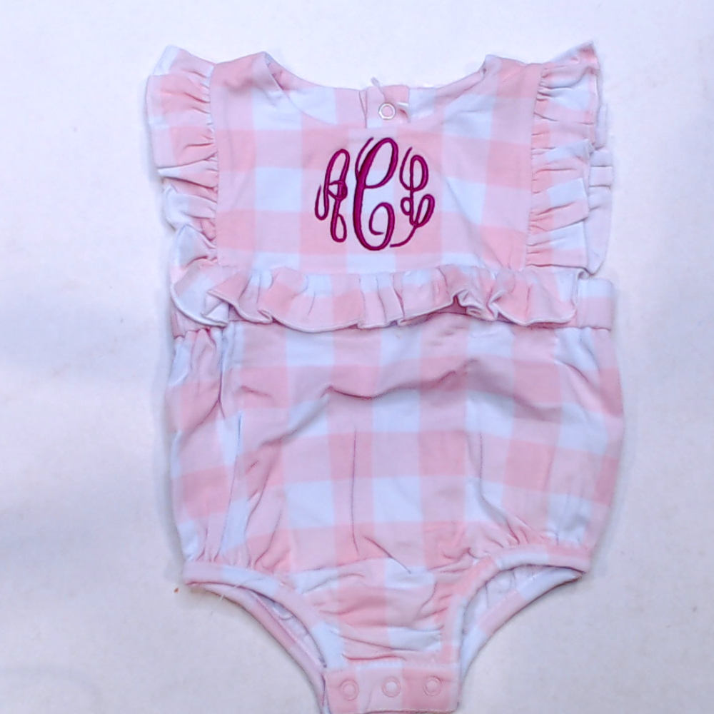 BLOOPER KIDS: Monogrammed Baby Soft Jersey Bubble