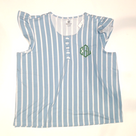 BLOOPER CLOTHING: Monogrammed Ruffle Top