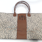 BLOOPER BAG: Monogrammed Spotted Weekender