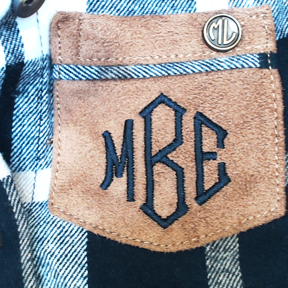 BLOOPER KIDS: Monogrammed Kids Plaid Layering Tunic