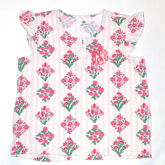 BLOOPER CLOTHING: Monogrammed Ruffle Top
