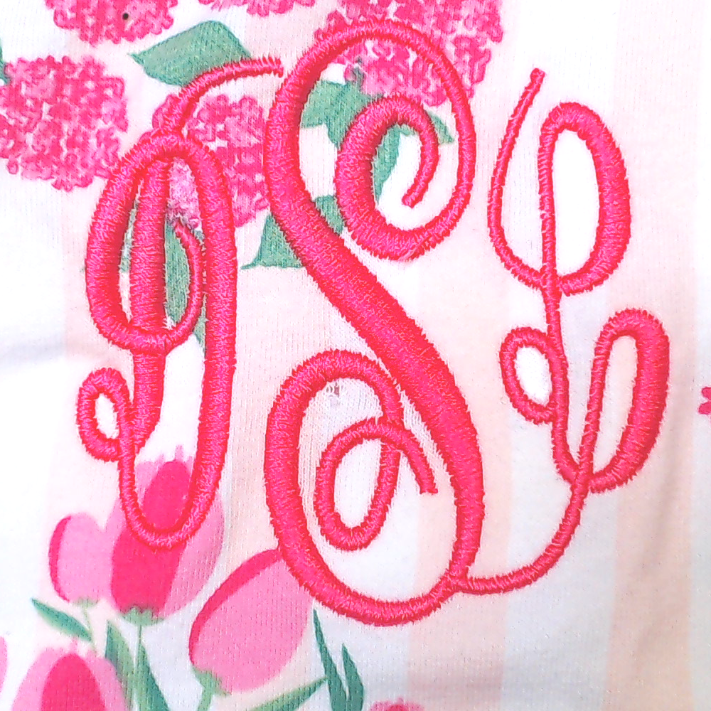 BLOOPER CLOTHING: Monogrammed Ruffle Top