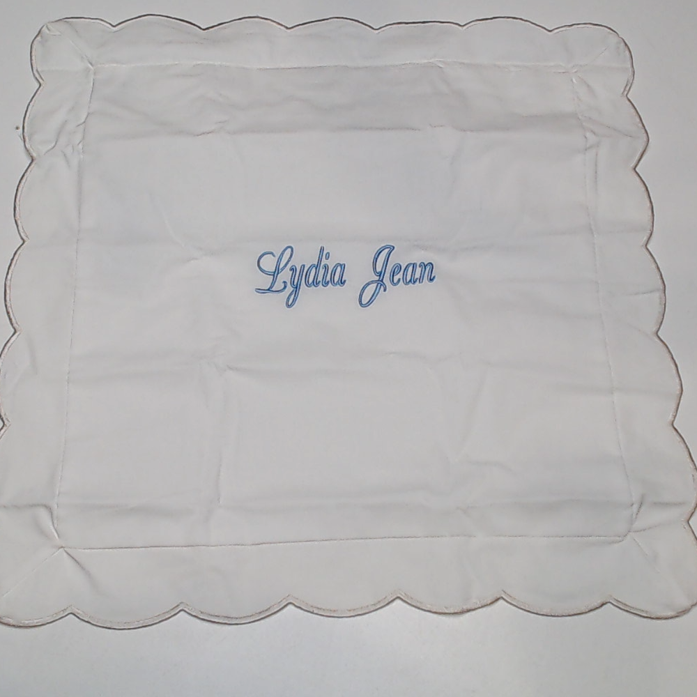 BLOOPER ACCESSORY: Monogrammed Pillow Sham