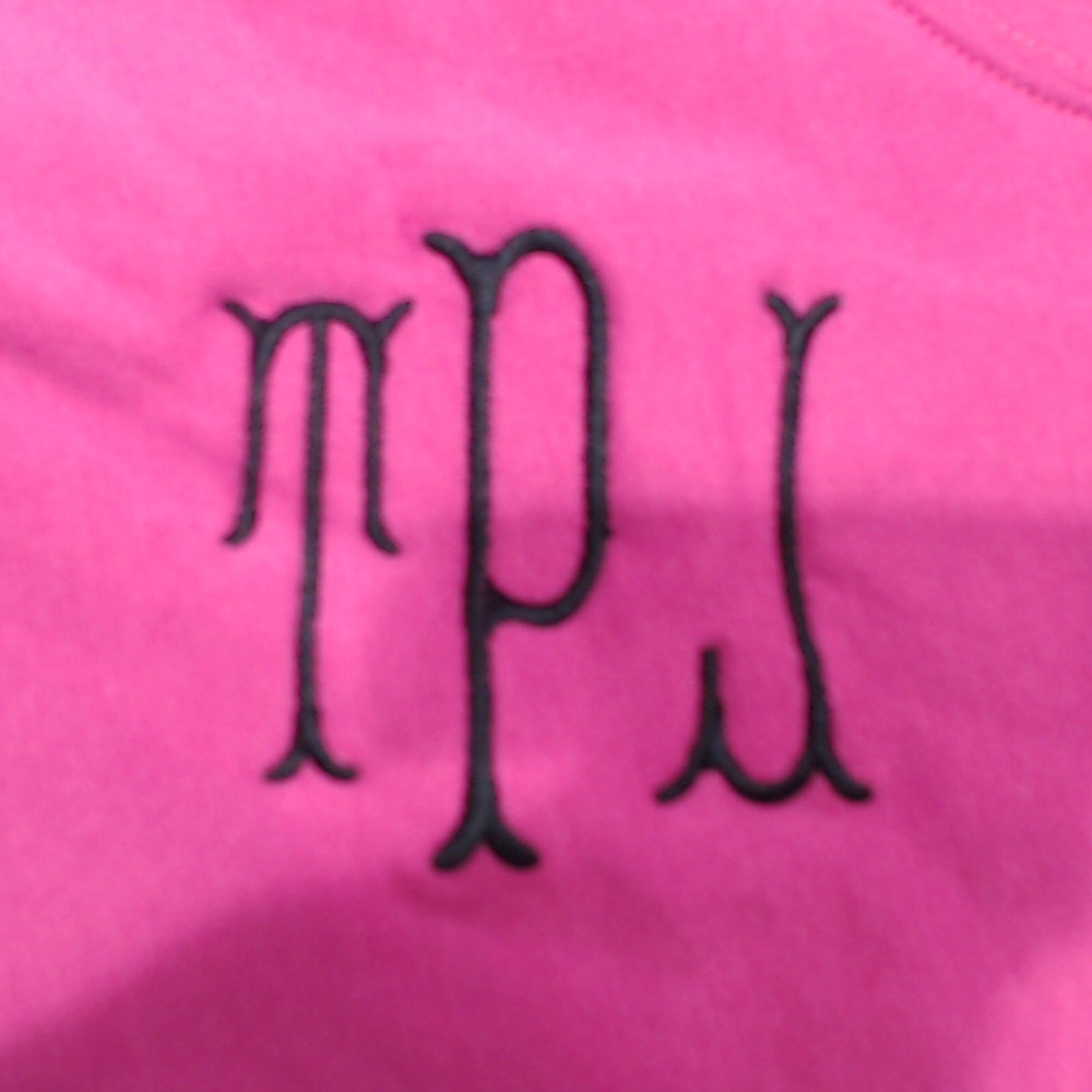 BLOOPER CLOTHING: Monogrammed Open Back Sweatshirt