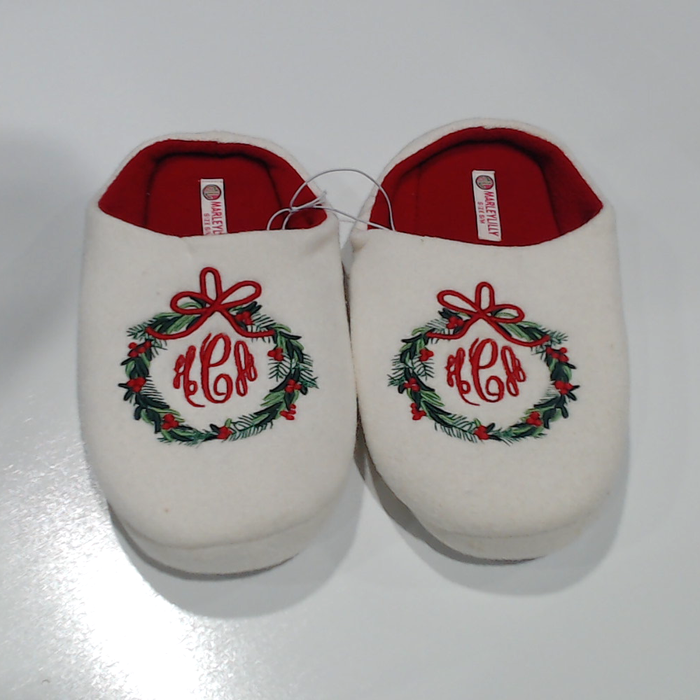 BLOOPER SHOES: Monogrammed Slippers