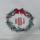 BLOOPER ACCESSORY: Monogrammed Christmas Pillow Sham