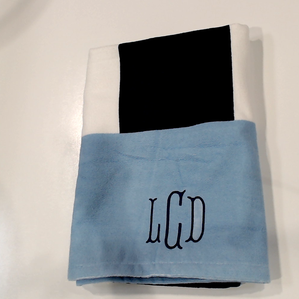 BLOOPER SWIM: Monogrammed Beach Towel