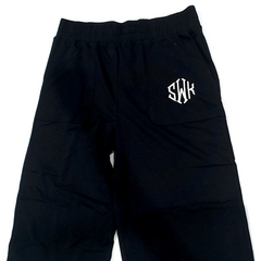 BLOOPER CLOTHING: Monogrammed Wide Leg Pants