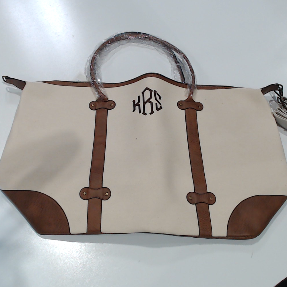 BLOOPER BAG: Monogrammed Vintage Weekender