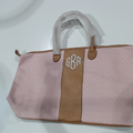 BLOOPER BAG: Monogrammed Seersucker Weekender - Promotional