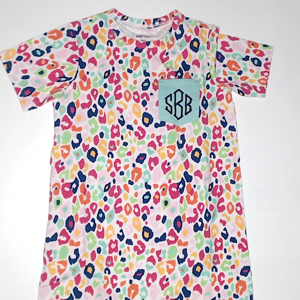 BLOOPER CLOTHING: Monogrammed T-Shirt Dress