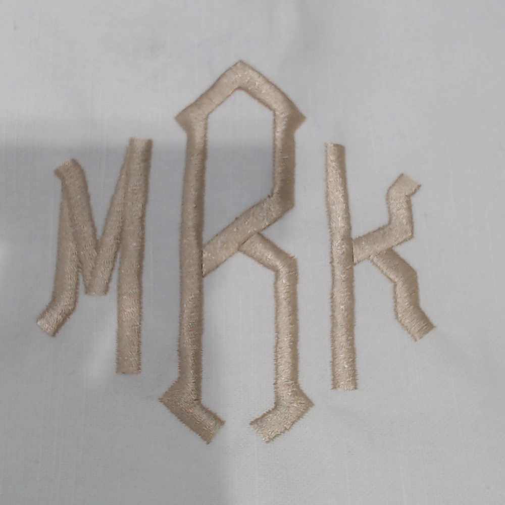 BLOOPER ACCESSORY: Monogrammed Scalloped Table Runner