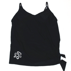 BLOOPER SWIM: Monogrammed Ruched Tankini