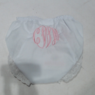 BLOOPER KIDS: Monogrammed White Eyelet Baby Bloomers