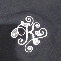 BLOOPER CLOTHING: Monogrammed Wide Leg Pants