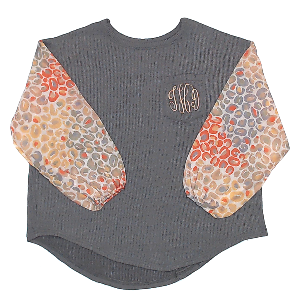 BLOOPER CLOTHING: Monogrammed Puff Sleeve Top