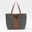 Monogrammed Dottie Tote Bag | Black Dot