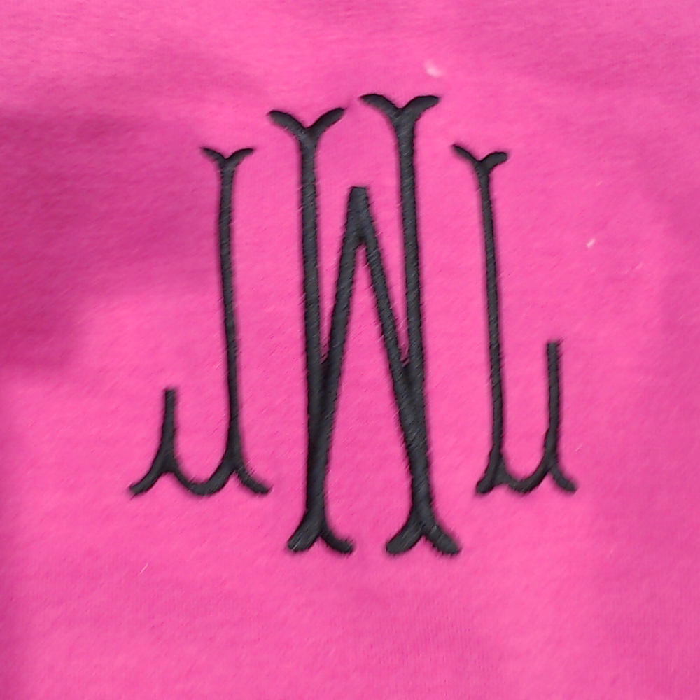 BLOOPER CLOTHING: Monogrammed Open Back Sweatshirt