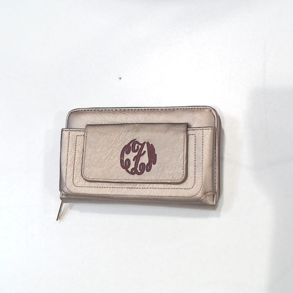 BLOOPER BAG: Monogrammed Phone Wallet Wristlet