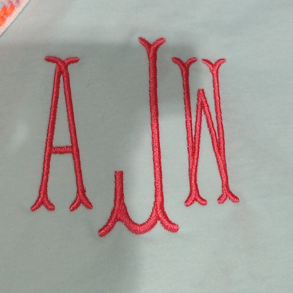 BLOOPER SWIM: Monogrammed Accent Cover Up