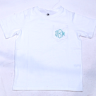 BLOOPER KIDS: Monogrammed Kids Short Sleeve Shirt