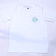 BLOOPER KIDS: Monogrammed Kids Short Sleeve Shirt