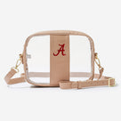 Alabama Crimson Tide Clear Stadium Crossbody Bag | Tan