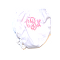 BLOOPER KIDS: Monogrammed White Eyelet Baby Bloomers