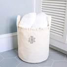 Monogrammed Storage Basket | Ivory