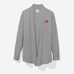 ohio State buckeyes sweatshirt cardigan in heathered gray