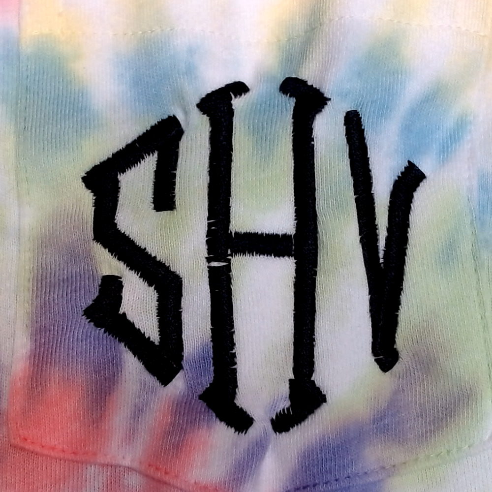 BLOOPER CLOTHING: Monogrammed Tie Dye Tank Top