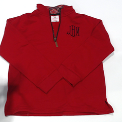 BLOOPER KIDS: Monogrammed Kids Quarter Zip Sweatshirt