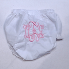 BLOOPER KIDS: Monogrammed White Eyelet Baby Bloomers