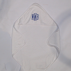 BLOOPER KIDS: Monogrammed Baby Hooded Bath Towel