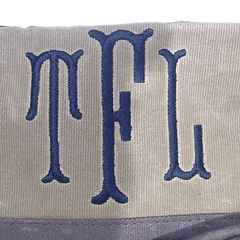 BLOOPER BAG: Personalized Waxed Canvas Dopp Kit