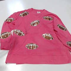 BLOOPER CLOTHING: BLANK Sequin Sports Sweatshirt