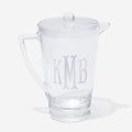 Monogrammed Acrylic Pitcher in Clear