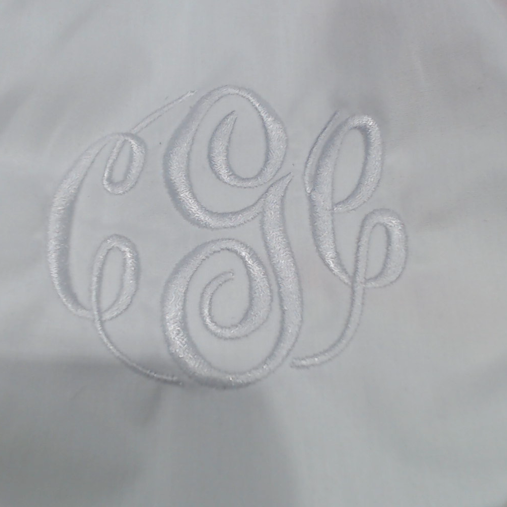 BLOOPER KIDS: Monogrammed White Eyelet Baby Bloomers
