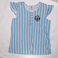 BLOOPER CLOTHING: Monogrammed Ruffle Top