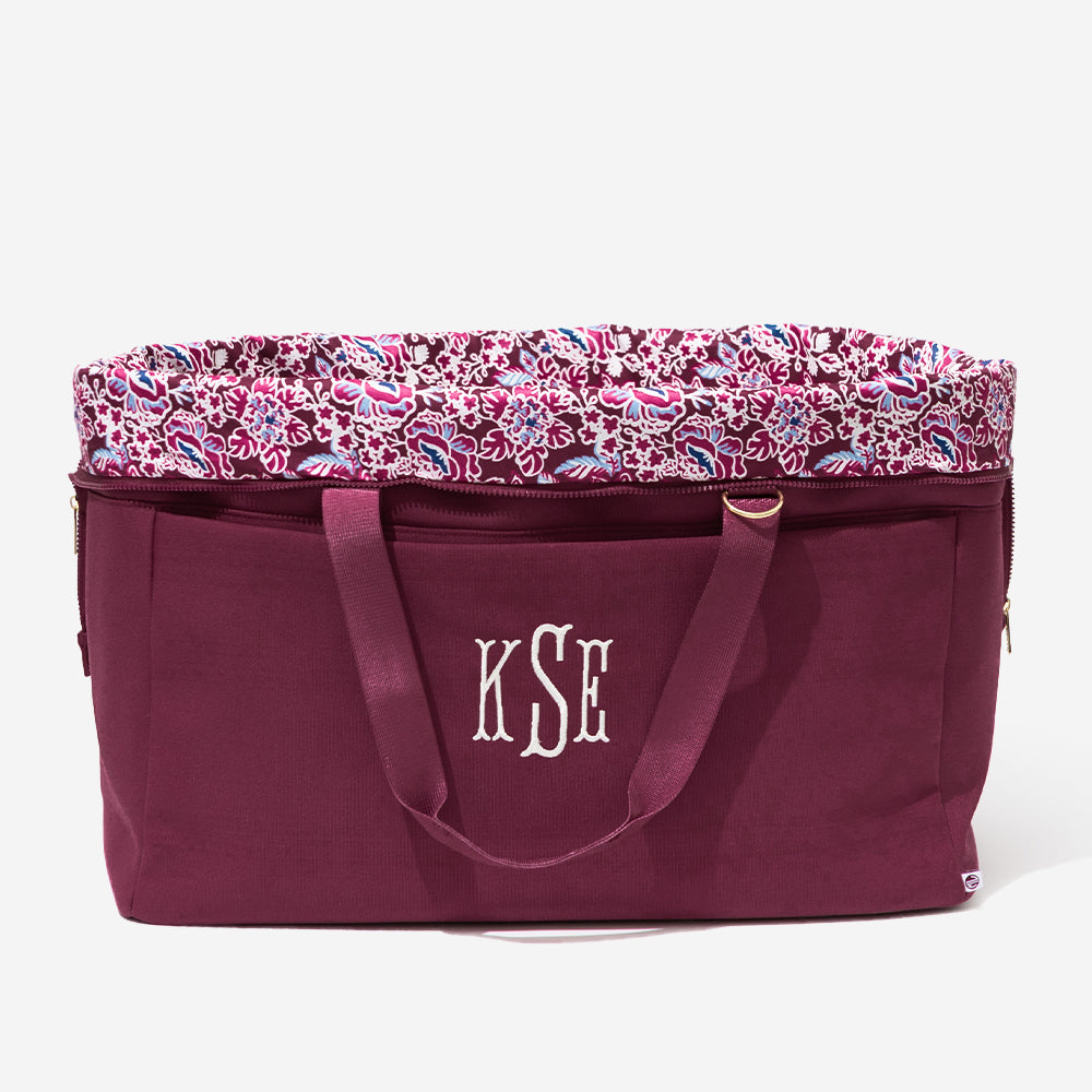 Personalized Foldover Weekend Bag | Marleylilly
