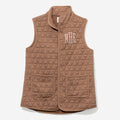 Personalized Quilted Vest in Almond