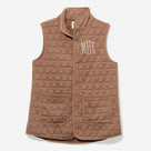 Personalized Quilted Vest | Almond