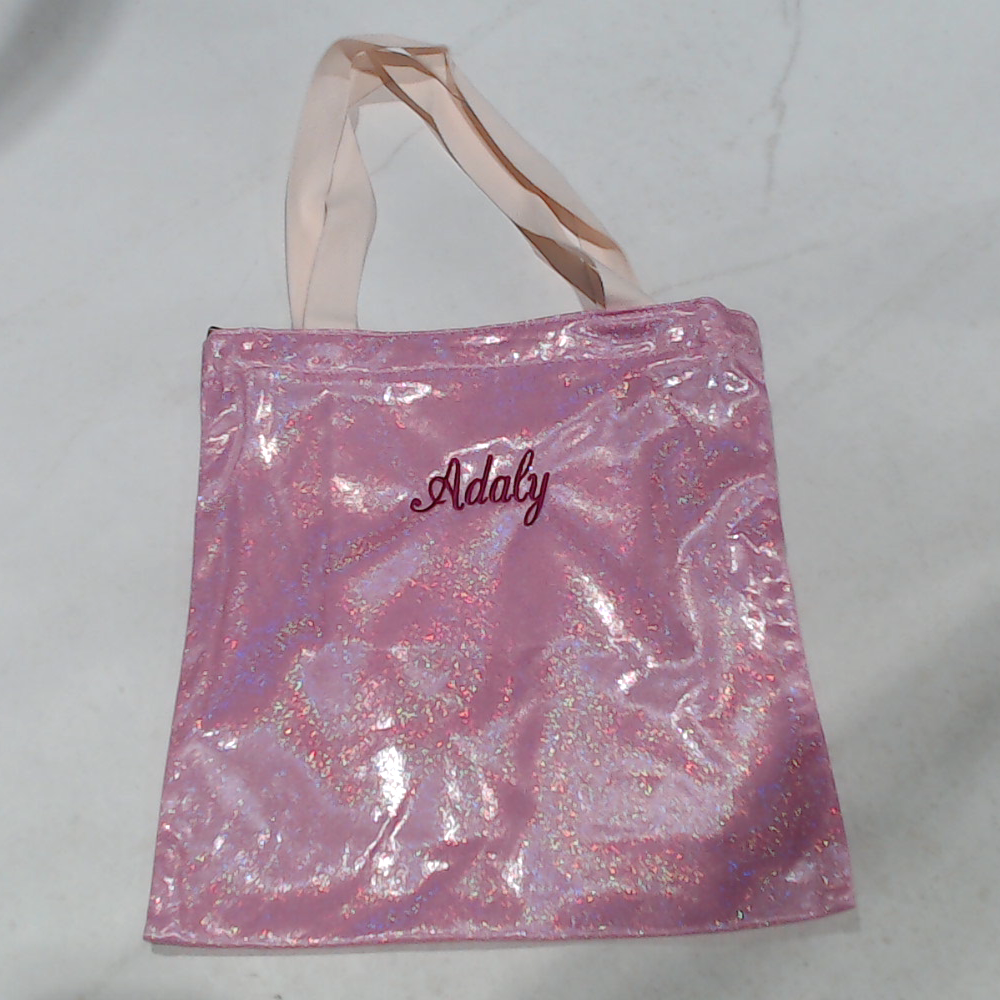 BLOOPER BAG: Monogrammed Shimmer Tote Bag