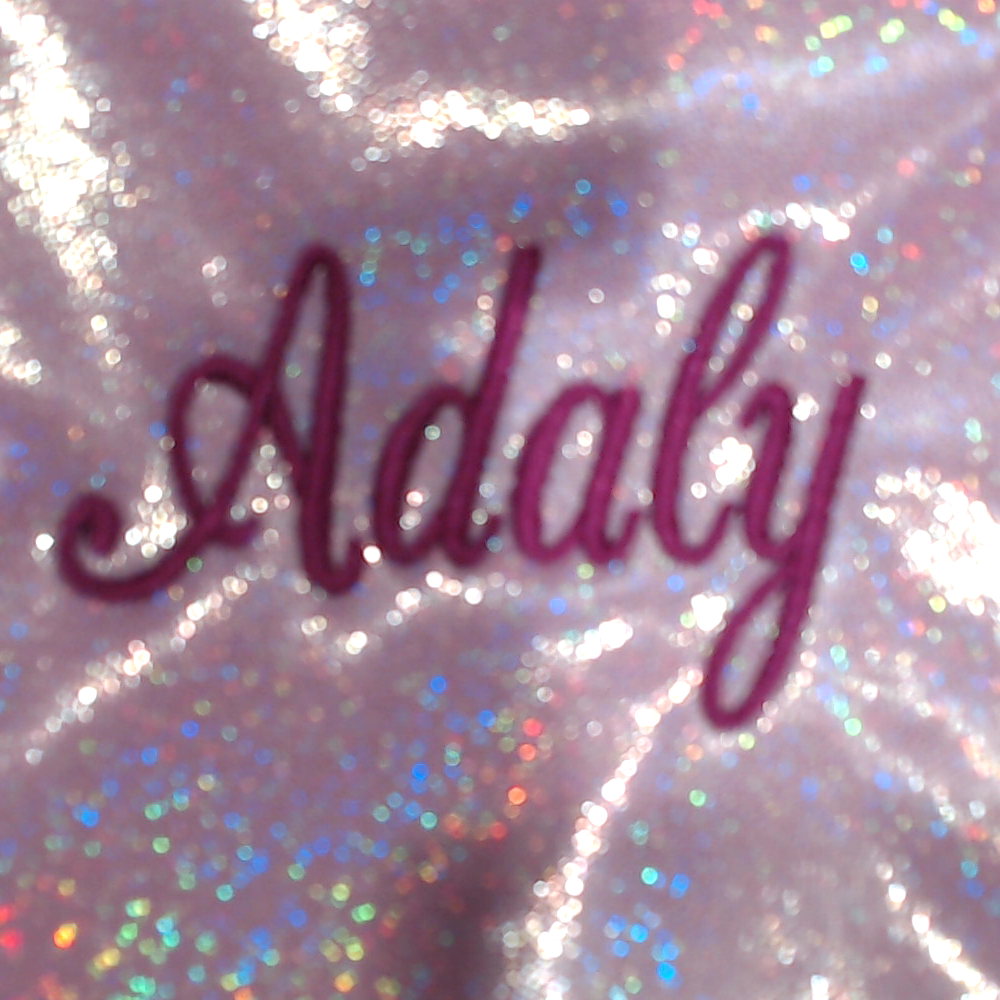 BLOOPER BAG: Monogrammed Shimmer Tote Bag