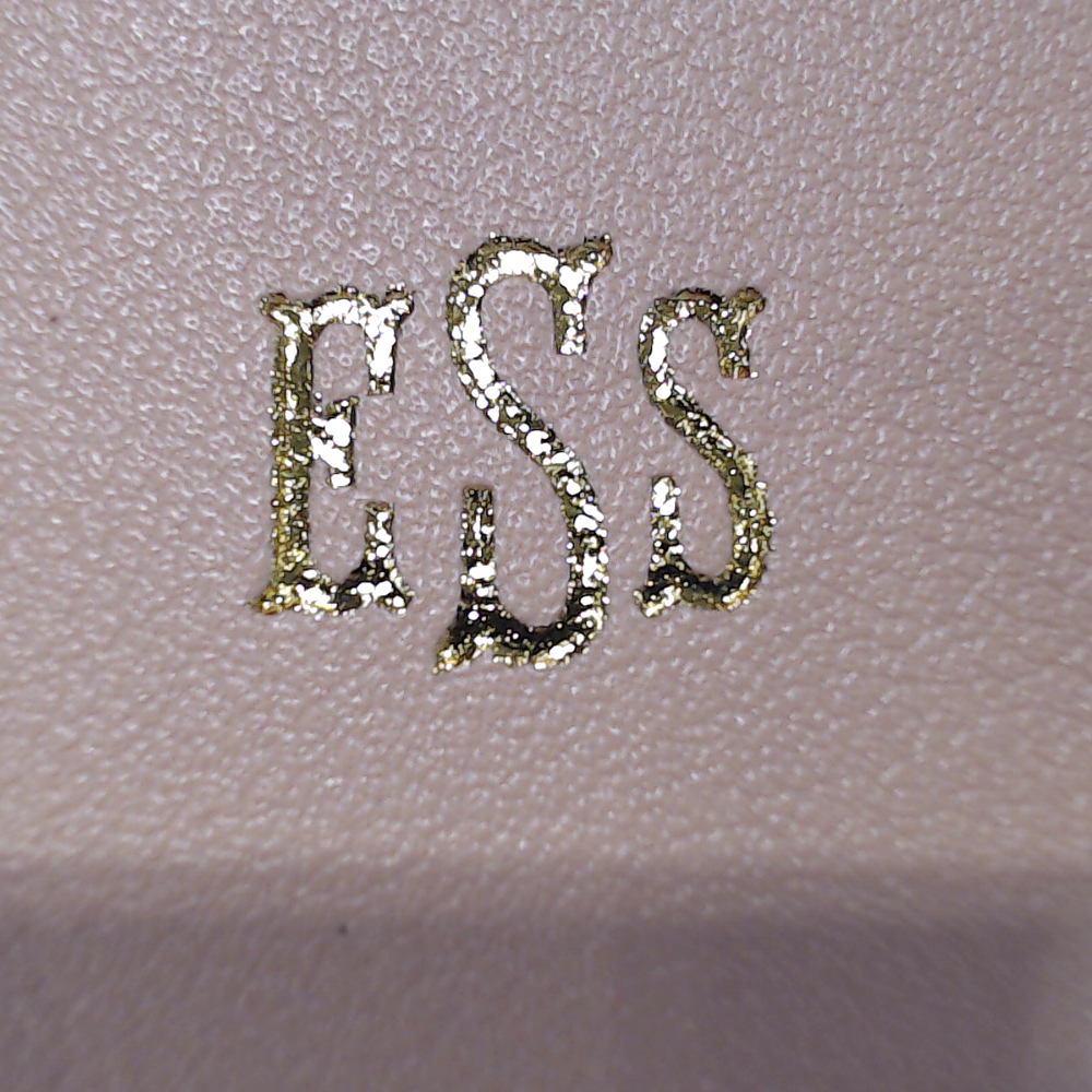 BLOOPER ACCESSORY: Monogrammed Luggage Tag