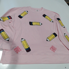 BLOOPER CLOTHING: Monogrammed Sequin Teacher Sweatshirt